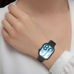 Cinturino per orologio in silicone tinta unita con fibbia a rovescio., For Honor Watch X5i