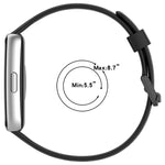 Cinturino per orologio in silicone traspirante con doppia fibbia a forma di U perforata., For Huawei Band 11 / Band 11 Pro
