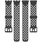 Cinturino per orologio in silicone traspirante con doppia fibbia a forma di U perforata., For Huawei Band 11 / Band 11 Pro
