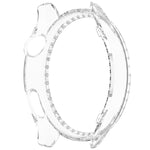 Custodia protettiva per orologio in policarbonato cavo con mezza copertura e fila singola di diamanti., For Xiaomi Watch S5 46mm