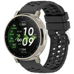 Cinturino per orologio in silicone tinta unita con fibbia ad ardiglione perforata., For Amazfit Active 3 Premium
