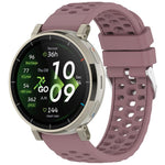 Cinturino per orologio in silicone tinta unita con fibbia ad ardiglione perforata., For Amazfit Active 3 Premium