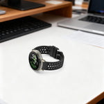 Cinturino per orologio in silicone tinta unita con fibbia ad ardiglione perforata., For Amazfit Active 3 Premium