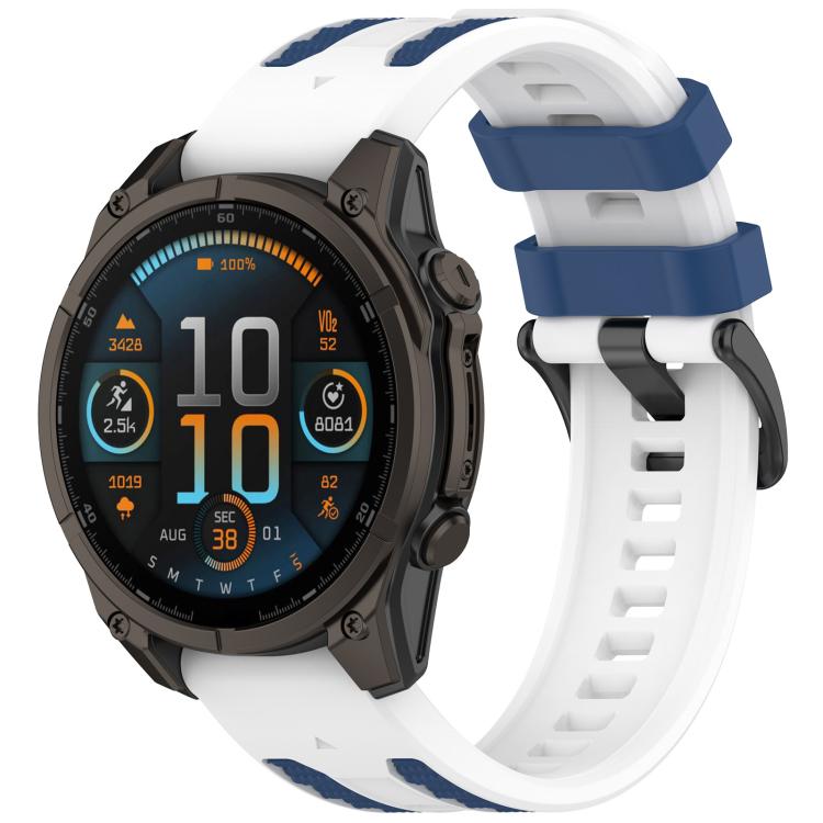 Cinturino per orologio in silicone bicolore a sgancio rapido, For Garmin 26mm, For Garmin 22mm