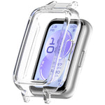 Custodia protettiva per orologio in policarbonato cavo a mezza copertura da 12 mm con design a barra a molla, For Huawei Band 11 Pro / 11 Pro NFC, For Huawei Band 11 / 11 NFC