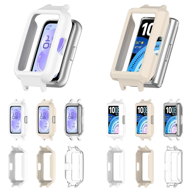 Custodia protettiva per orologio in policarbonato cavo a mezza copertura da 12 mm con design a barra a molla, For Huawei Band 11 Pro / 11 Pro NFC, For Huawei Band 11 / 11 NFC