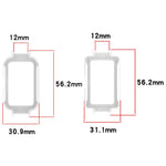 Custodia protettiva per orologio in policarbonato cavo a mezza copertura da 12 mm con design a barra a molla, For Huawei Band 11 Pro / 11 Pro NFC, For Huawei Band 11 / 11 NFC