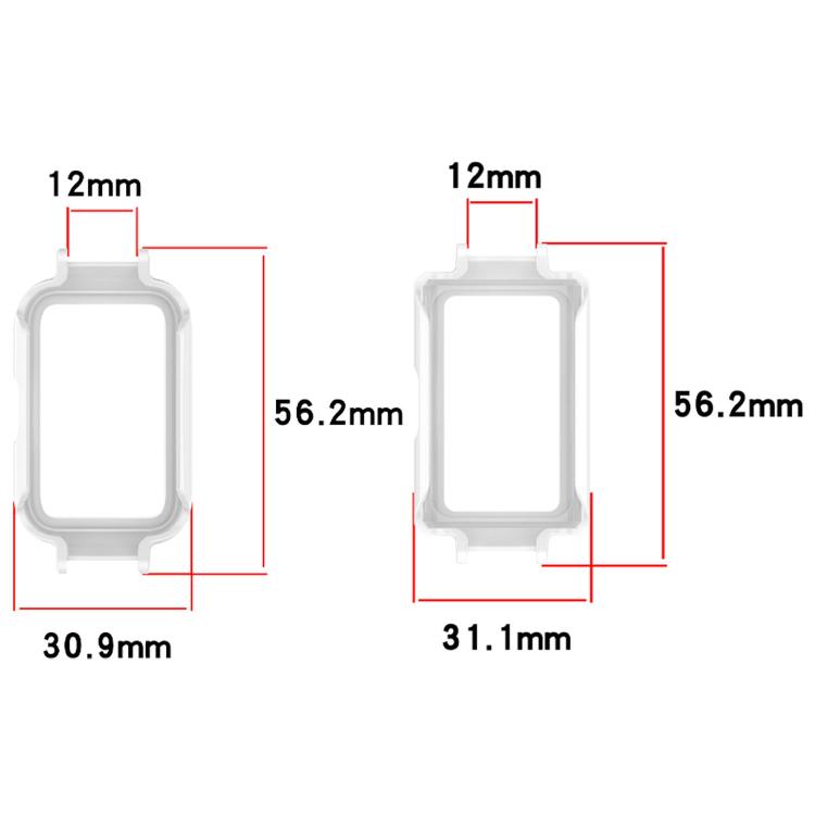 Custodia protettiva per orologio in policarbonato cavo a mezza copertura da 12 mm con design a barra a molla, For Huawei Band 11 Pro / 11 Pro NFC, For Huawei Band 11 / 11 NFC