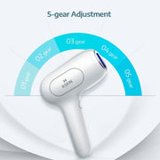 K_SKIN KD506A Epilatore per uso domestico Strumento per la depilazione dei fotoni 5 livelli di intensità della luce per guance ascella gamba posteriore