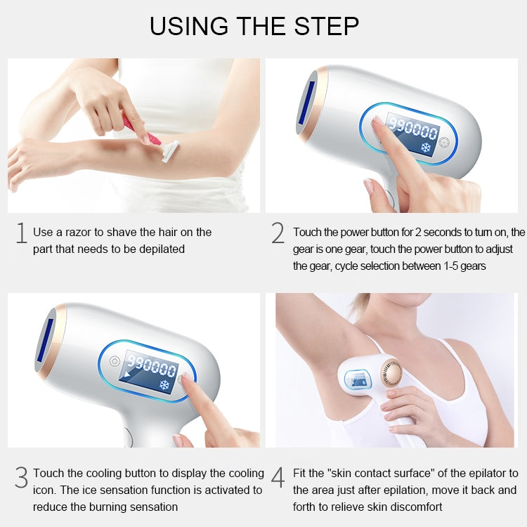 Epilatore a luce pulsata K_SKIN KD506A 5 livelli intensità