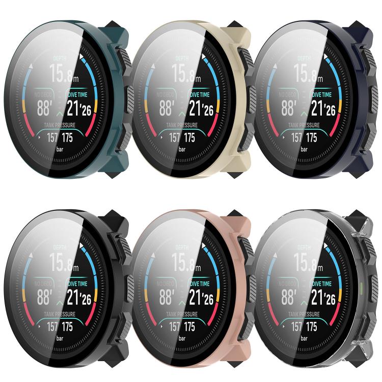 Pellicola in vetro temperato integrata nella custodia protettiva per orologio in PC, For Suunto Nautic S