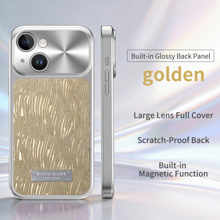 Custodia magnetica antiurto per telefono con motivo a onde d'acqua., For iPhone 15, For iPhone 14, For iPhone 14 Pro, For iPhone 14 Pro Max