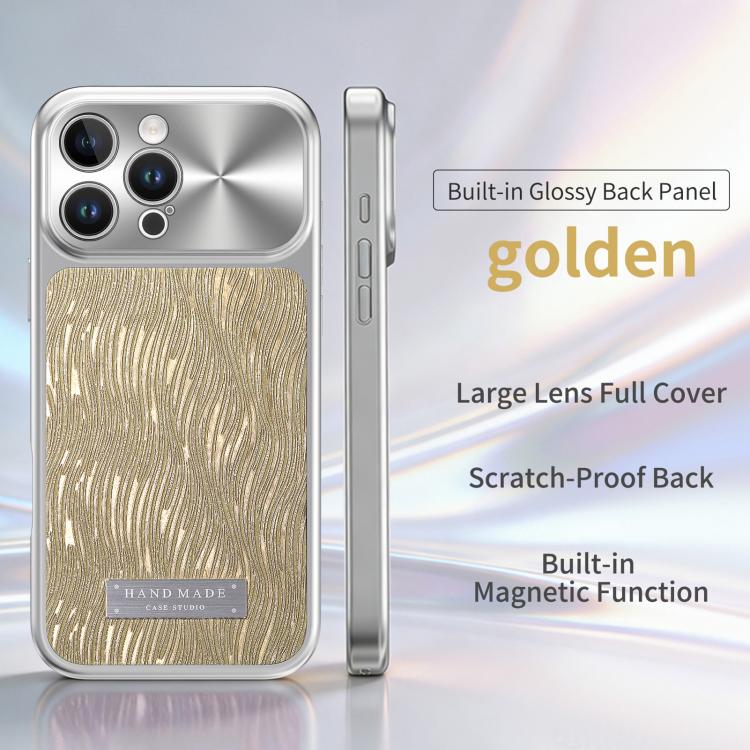 Custodia magnetica antiurto per telefono con motivo a onde d'acqua., For iPhone 16 Pro, For iPhone 16, For iPhone 15 Pro Max, For iPhone 15 Pro