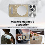 Custodia magnetica antiurto per telefono con motivo a onde d'acqua., For iPhone 16 Pro, For iPhone 16, For iPhone 15 Pro Max, For iPhone 15 Pro