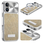 Custodia magnetica antiurto per telefono con motivo a onde d'acqua., For iPhone 16 Pro, For iPhone 16, For iPhone 15 Pro Max, For iPhone 15 Pro