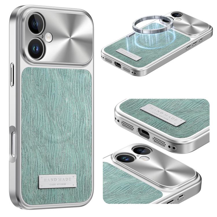 Custodia magnetica antiurto per telefono con motivo a onde d'acqua., For iPhone 16 Pro, For iPhone 16, For iPhone 15 Pro Max, For iPhone 15 Pro