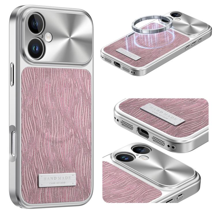 Custodia magnetica antiurto per telefono con motivo a onde d'acqua., For iPhone 16 Pro, For iPhone 16, For iPhone 15 Pro Max, For iPhone 15 Pro