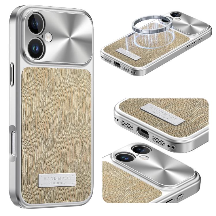 Custodia magnetica antiurto per telefono con motivo a onde d'acqua., For iPhone 17 Pro Max, For iPhone 17 Pro, For iPhone 17, For iPhone 16 Pro Max