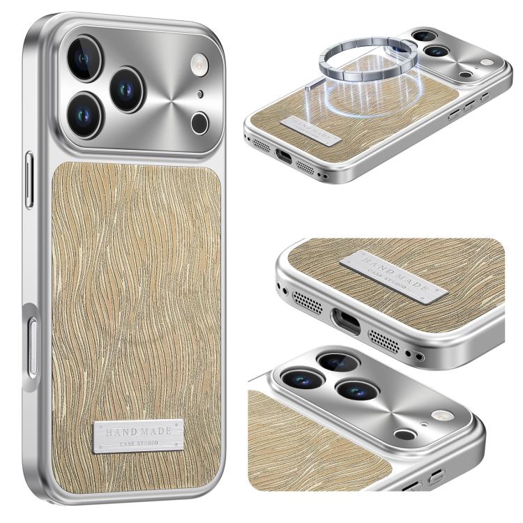 Custodia magnetica antiurto per telefono con motivo a onde d'acqua., For iPhone 17 Pro Max, For iPhone 17 Pro, For iPhone 17, For iPhone 16 Pro Max
