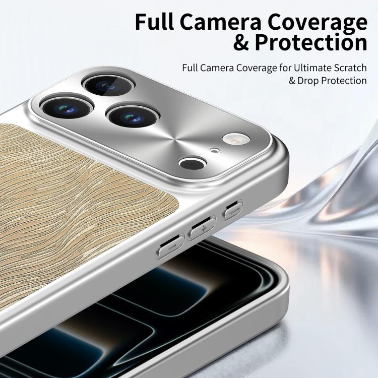 Custodia magnetica antiurto per telefono con motivo a onde d'acqua., For iPhone 17 Pro Max, For iPhone 17 Pro, For iPhone 17, For iPhone 16 Pro Max