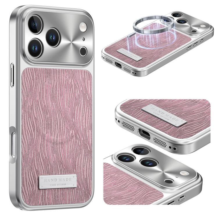 Custodia magnetica antiurto per telefono con motivo a onde d'acqua., For iPhone 17 Pro Max, For iPhone 17 Pro, For iPhone 17, For iPhone 16 Pro Max