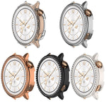 Custodia protettiva per orologio in policarbonato cavo con mezza copertura e fila singola di diamanti., For OnePlus Watch 4