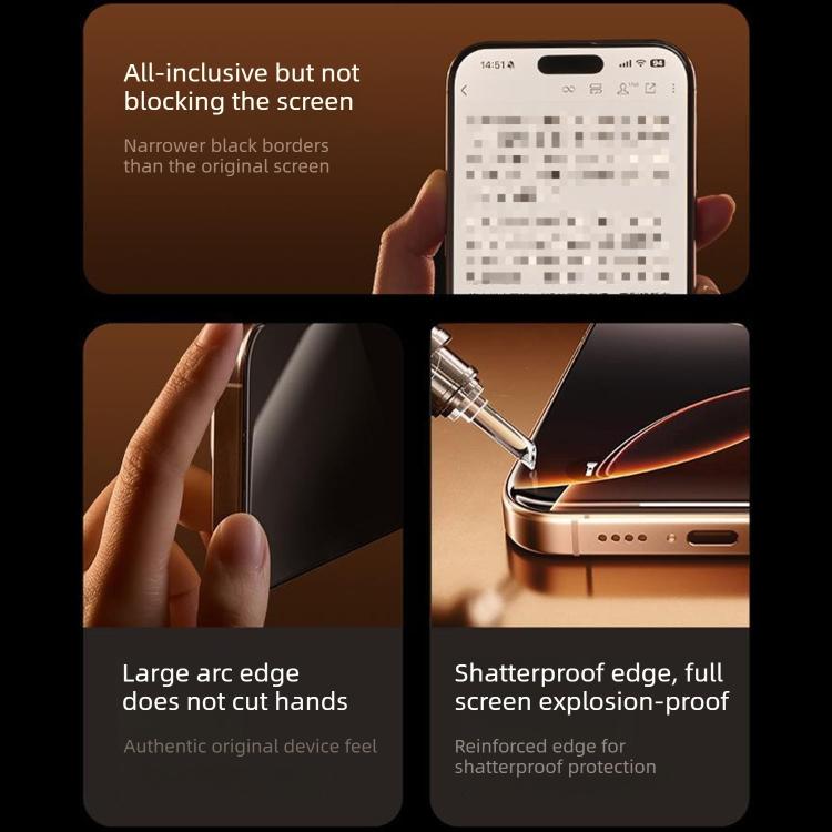 10 pellicole in vetro temperato HD antideflagranti e anti-impronta MOWL, For iPhone 11 Pro