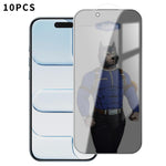 10 pezzi MOWL Pellicola in vetro temperato antideflagrante e anti-impronta per la privacy, For iPhone 17 Pro Max, For iPhone 17 Pro, For iPhone 17, For iPhone Air, For iPhone 16 Pro Max, For iPhone 16 Pro, For iPhone 16 Plus, For iPhone 16             ...