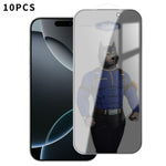 10 pezzi MOWL Pellicola in vetro temperato antideflagrante e anti-impronta per la privacy, For iPhone 17 Pro Max, For iPhone 17 Pro, For iPhone 17, For iPhone Air, For iPhone 16 Pro Max, For iPhone 16 Pro, For iPhone 16 Plus, For iPhone 16             ...
