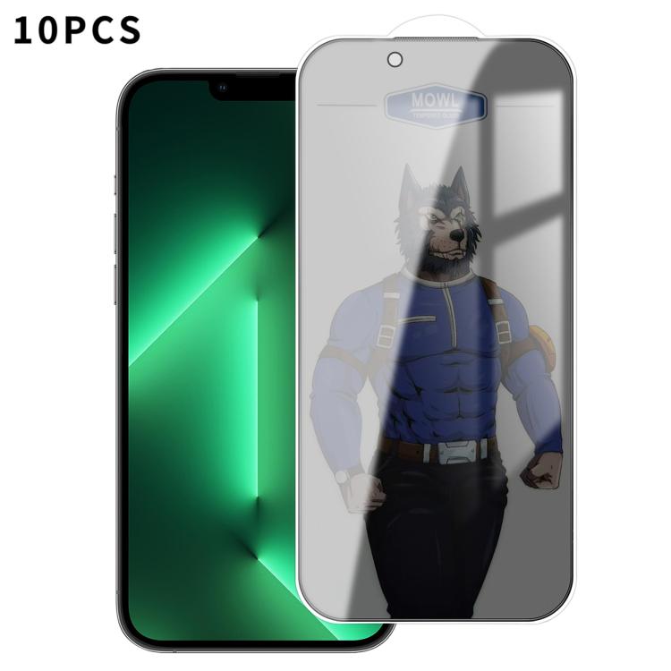 10 pezzi MOWL Pellicola in vetro temperato antideflagrante e anti-impronta per la privacy, For iPhone 17 Pro Max, For iPhone 17 Pro, For iPhone 17, For iPhone Air, For iPhone 16 Pro Max, For iPhone 16 Pro, For iPhone 16 Plus, For iPhone 16             ...