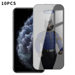 10 pezzi MOWL Pellicola in vetro temperato antideflagrante e anti-impronta per la privacy, For iPhone 11 Pro