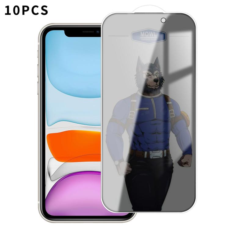 10 pezzi MOWL Pellicola in vetro temperato antideflagrante e anti-impronta per la privacy, For iPhone 17 Pro Max, For iPhone 17 Pro, For iPhone 17, For iPhone Air, For iPhone 16 Pro Max, For iPhone 16 Pro, For iPhone 16 Plus, For iPhone 16             ...