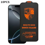 10 pezzi 200cc 6D Pellicola in vetro temperato antistatico per serigrafia HD, For iPhone 18 Pro / 17 Pro, For iPhone 18 Pro Max / 17 Pro Max, For iPhone 17, For iPhone Air, For iPhone 16 Pro Max, For iPhone 16 Pro, For iPhone 16 Plus, For iPhone 16    ...