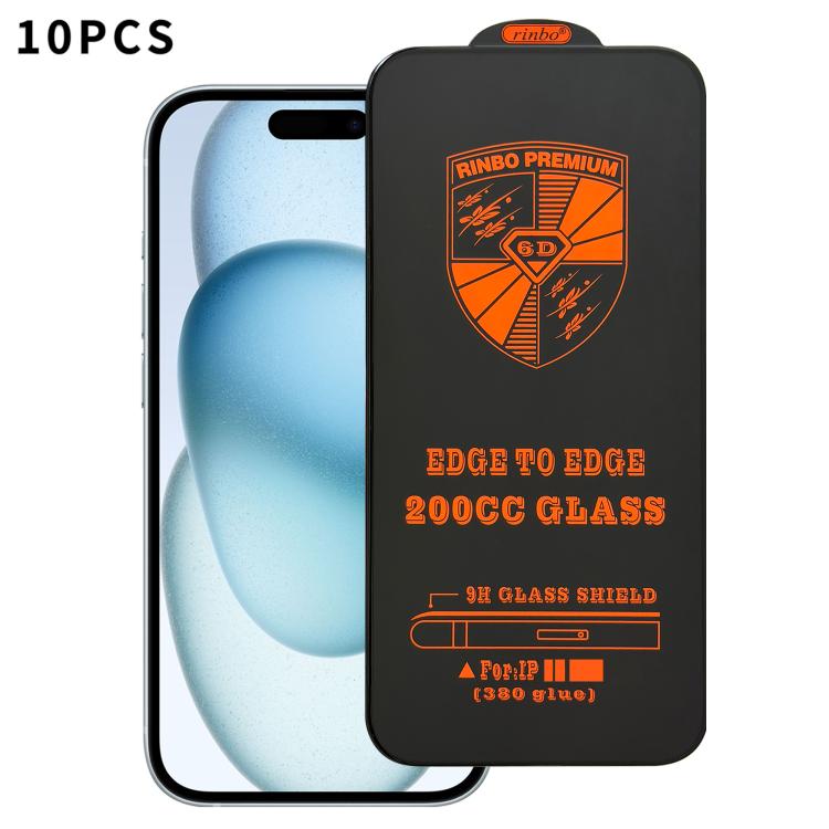 10 pezzi 200cc 6D Pellicola in vetro temperato antistatico per serigrafia HD, For iPhone 18 Pro / 17 Pro, For iPhone 18 Pro Max / 17 Pro Max, For iPhone 17, For iPhone Air, For iPhone 16 Pro Max, For iPhone 16 Pro, For iPhone 16 Plus, For iPhone 16    ...