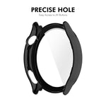 ENKAY Hat-Prince Pellicola protettiva in vetro temperato a copertura totale e custodia per orologio in PC integrata, For OnePlus Watch Lite, For OnePlus Watch 4