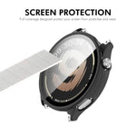 ENKAY Hat-Prince Pellicola protettiva in vetro temperato a copertura totale e custodia per orologio in PC integrata, For OnePlus Watch Lite, For OnePlus Watch 4
