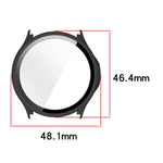 ENKAY Hat-Prince Pellicola protettiva in vetro temperato a copertura totale e custodia per orologio in PC integrata, For OnePlus Watch Lite, For OnePlus Watch 4