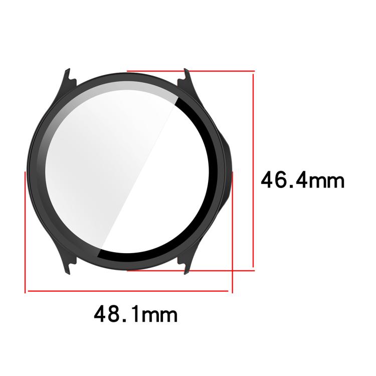 ENKAY Hat-Prince Pellicola protettiva in vetro temperato a copertura totale e custodia per orologio in PC integrata, For OnePlus Watch Lite, For OnePlus Watch 4