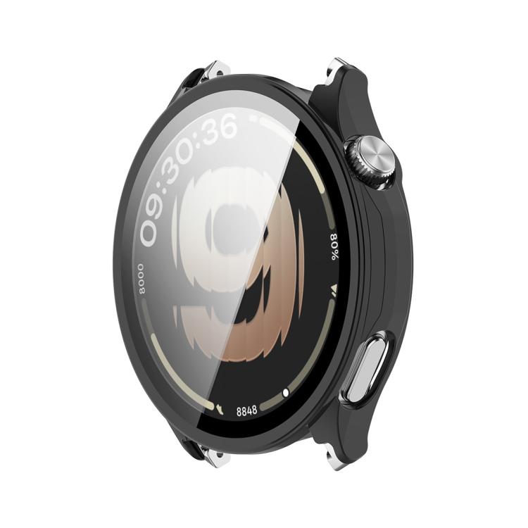 ENKAY Hat-Prince Pellicola protettiva in vetro temperato a copertura totale e custodia per orologio in PC integrata, For OnePlus Watch Lite, For OnePlus Watch 4