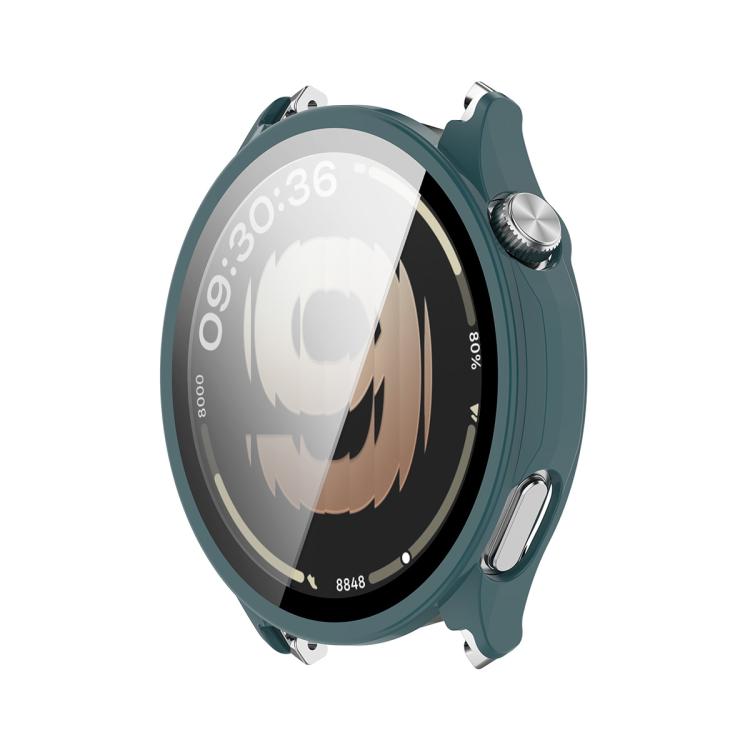 ENKAY Hat-Prince Pellicola protettiva in vetro temperato a copertura totale e custodia per orologio in PC integrata, For OnePlus Watch Lite, For OnePlus Watch 4