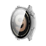 ENKAY Hat-Prince Pellicola protettiva in vetro temperato a copertura totale e custodia per orologio in PC integrata, For OnePlus Watch Lite, For OnePlus Watch 4