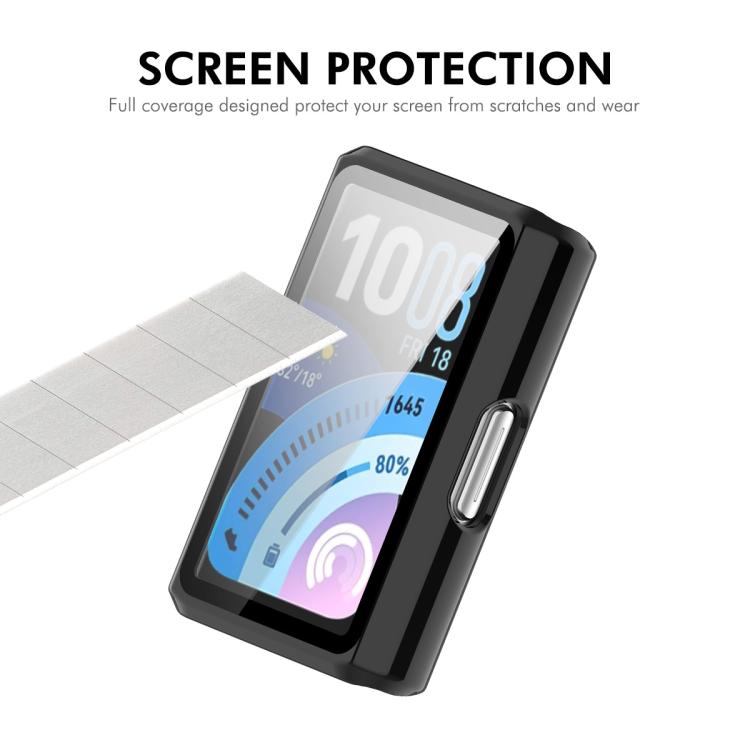 ENKAY Hat-Prince Pellicola protettiva in vetro temperato a copertura totale e custodia per orologio in PC integrata, For Huawei Band 11 Pro, For Huawei Band 11