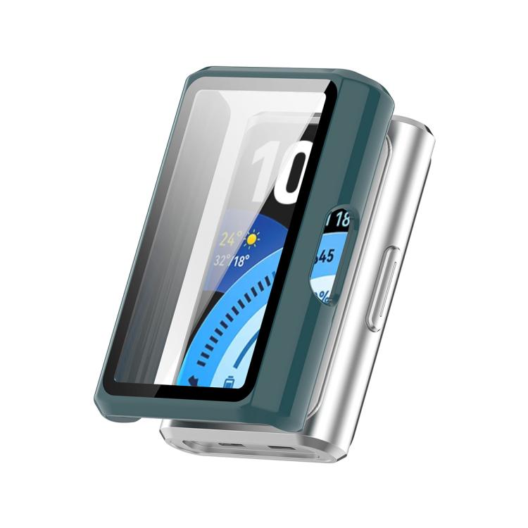 ENKAY Hat-Prince Pellicola protettiva in vetro temperato a copertura totale e custodia per orologio in PC integrata, For Huawei Band 11 Pro, For Huawei Band 11