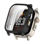 ENKAY Hat-Prince Pellicola protettiva in vetro temperato a copertura totale e custodia per orologio in PC integrata, For Realme Watch 5