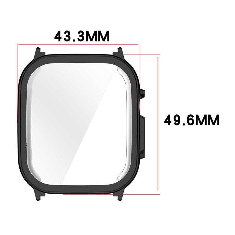 ENKAY Hat-Prince Pellicola protettiva in vetro temperato a copertura totale e custodia per orologio in PC integrata, For Realme Watch 5