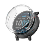 Custodia per orologio ENKAY Hat-Prince con copertura completa in TPU galvanizzato e protezione dello schermo., For Amazfit Active Max