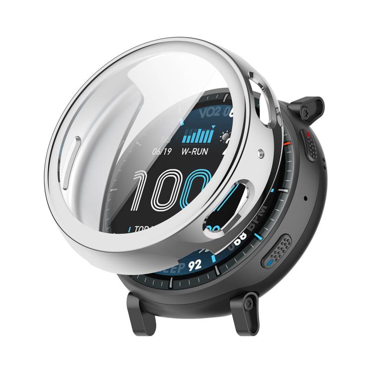 Custodia per orologio ENKAY Hat-Prince con copertura completa in TPU galvanizzato e protezione dello schermo., For Amazfit Active Max
