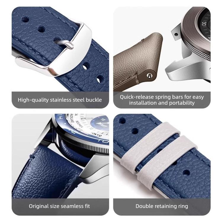 Cinturino per orologio in ecopelle con fibbia ad ardiglione, For Xiaomi Watch S4