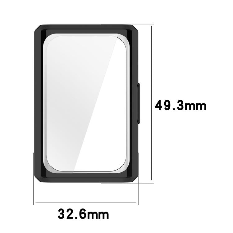 Custodia per orologio ENKAY Hat-Prince con copertura completa in TPU galvanizzato e protezione dello schermo., For Huawei Band 11 Pro