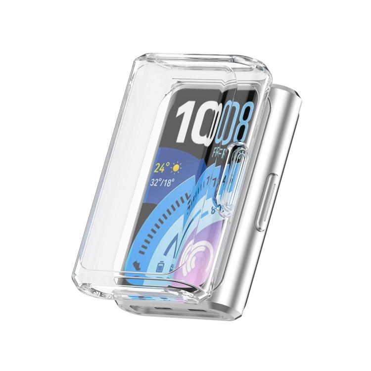 Custodia per orologio ENKAY Hat-Prince con copertura completa in TPU galvanizzato e protezione dello schermo., For Huawei Band 11 Pro